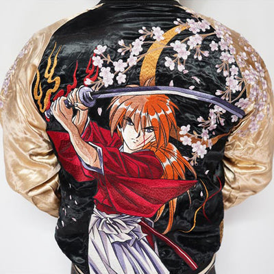 Kenshin Himura Rurouni Kenshin Reversible Sukajan Souvenir Jacket