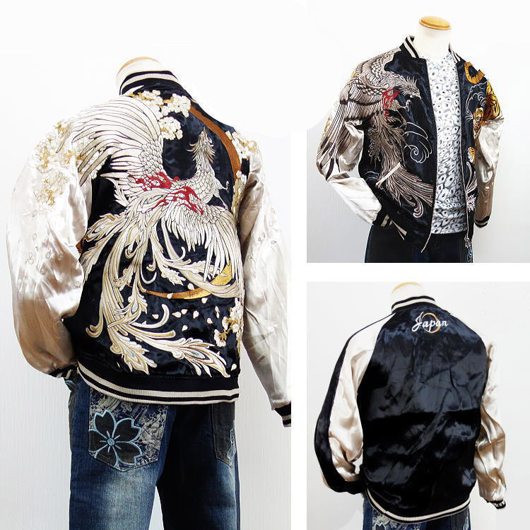 Phoenix & Dragon Sukajan Souvenir Jacket [Reversible] – solekoi