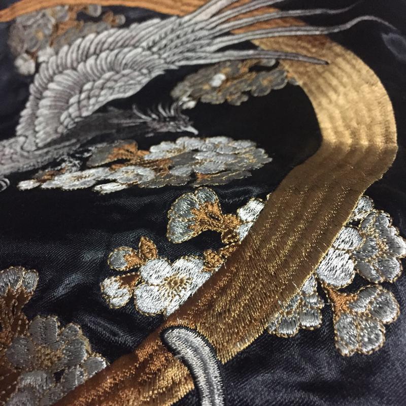 Classic Phoenix and Japanese Dragon Sukajan Souvenir Jacket - solekoi