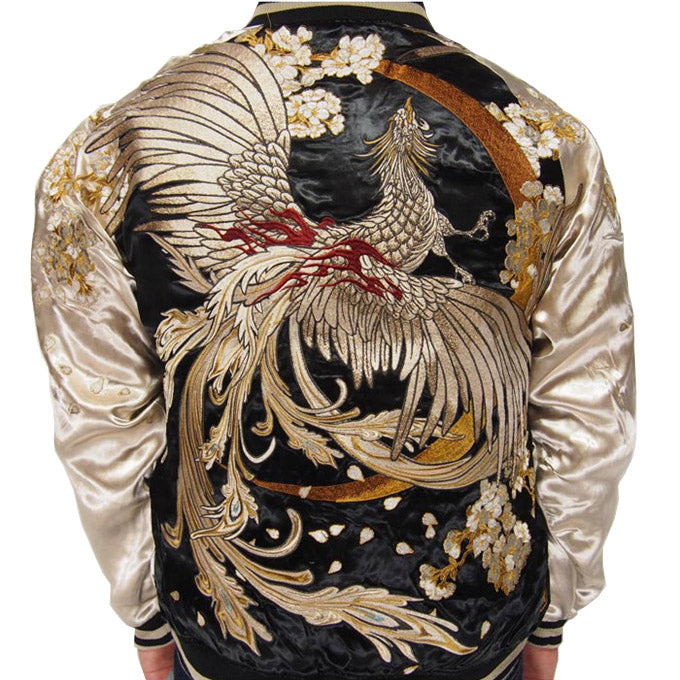 Phoenix & Dragon Sukajan Souvenir Jacket [Reversible] - solekoi