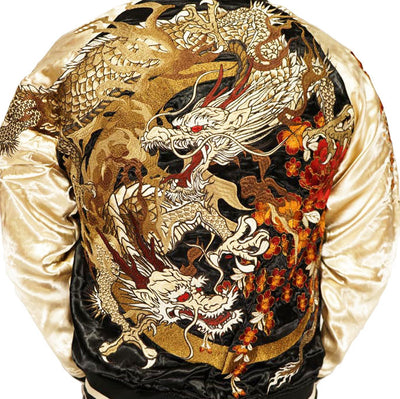 Moonlight Dragon Sukajan Souvenir Jacket [Reversible] - solekoi
